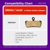 Cycle1st Bike Disc Brake Pads Compatible with SRAM 4-Piston Caliper: Guide G2 Ultimate RSC RS R T AVID XO Trail Elixir 9 7 - for Mountain Bikes/MTB/eMTB P72 (Semi-Metallic:1 Pair) view 3