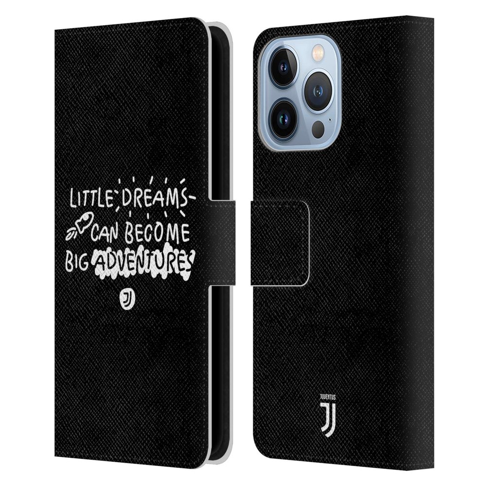 Head Case Designs Officially Licensed Juventus Football Club Dreams Kids Leather Wallet Case Compatible with Apple iPhone 13 Pro