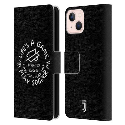 Head Case Designs Officially Licensed Juventus Football Club Life's A Game Kids Leather Wallet Case Compatible with Apple iPhone 13