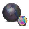 Luminous Soccer Ball for Night Games & Training, Reflective Soccer Ball with Net Pocket Air Needle, Glow in The Dark Soccer Ball, Sports Gifts for Boys, Kids, & Men(Black, Size 5) view 1
