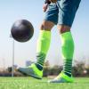 Luminous Soccer Ball for Night Games & Training, Reflective Soccer Ball with Net Pocket Air Needle, Glow in The Dark Soccer Ball, Sports Gifts for Boys, Kids, & Men(Black, Size 5) view 2