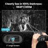 4K Digital Night Vision Goggles Binoculars for Total Darkness, Infrared Digital Night Vision, 32GB Memory Card for Photo and Video Storage, 3'' Large Screen Perfect for Hunting and Farm Monitoring view 4