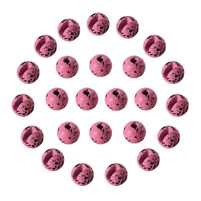 EUPHENG 25pcs Mottled Tactical Slotted Tungsten Beads for Jig Hooks Fly Tying Assortment Nymph Head Fly Tying Materials 6 Colors / 5 Sizes