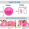 Spancare Mini Home Swiss Yoga Fitness Physiotherapy Physio Massage Exercise Gym Ball view 3