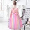 Girls Dress Multicolor Rainbow Floral Bloom Party Wedding Pageant Size 8 view 3