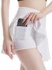 Dressnu Sports Skirt Pants Dance Tennis Skirt Women's Fitness Pants Running Red S view 2