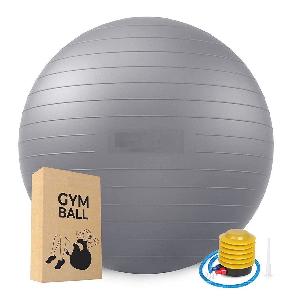 Spancare Gym Ball for Exercise Anti Burst Exercise Ball with Foot Pump for Workout Yoga