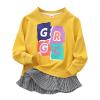 Kids & Toddler Sweatshirt Long Sleeve Cotton Pullover Sweatshirt Tops Sport Tops for Kids (Yellow, 4-5 Years) view 1