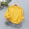 Kids & Toddler Sweatshirt Long Sleeve Cotton Pullover Sweatshirt Tops Sport Tops for Kids (Yellow, 4-5 Years) view 2
