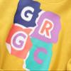 Kids & Toddler Sweatshirt Long Sleeve Cotton Pullover Sweatshirt Tops Sport Tops for Kids (Yellow, 4-5 Years) view 3