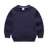 Baby Toddler Boy's Sweatshirt Long Sleeve Loose Warm Cotton Pullover Tops Sport Tops for Kids (Dark Blue, 1-2 Years) view 1