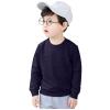 Baby Toddler Boy's Sweatshirt Long Sleeve Loose Warm Cotton Pullover Tops Sport Tops for Kids (Dark Blue, 1-2 Years) view 2