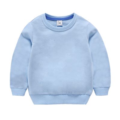 Baby Toddler Boy's Sweatshirt Long Sleeve Loose Warm Cotton Pullover Tops Sport Tops for Kids (Light blue, 2-3 Years)