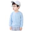 Baby Toddler Boy's Sweatshirt Long Sleeve Loose Warm Cotton Pullover Tops Sport Tops for Kids (Light blue, 2-3 Years) view 3