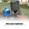 Restokki 5pcs Camping Cookware Mess Kit, Camping Pots and Pans Set with Portable Stove for Backpacking, Hiking, Car Camping(#2) view 2