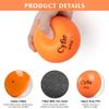 Cyfie Heavy Weighted Baseball/Softball for Hitting, Heavy Balls for Hitting, Batting Training, Pitching Practice and Throwing, plyo balls, plyo baseball, softball pitching training aids 6-Pack-Orange view 4