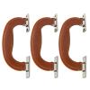 Piutouyar 14.4cm / 5.67Inches Plastic Luggage Trunk Pull Handle, Antique Suitcase Side Holder for Briefcase, Luggage, Toolbox, Musical Box, Brown(3Pcs) view 1