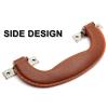 Piutouyar 14.4cm / 5.67Inches Plastic Luggage Trunk Pull Handle, Antique Suitcase Side Holder for Briefcase, Luggage, Toolbox, Musical Box, Brown(3Pcs) view 4