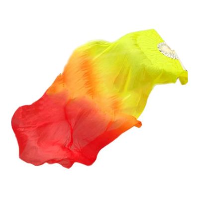 AEIOFU Dance Fan Silk Bamboo Belly Dancing Long Fans Party Stage Performance Folding Fan 1.5m Dancing Long Fan Performance Fans Silk Bamboo Long Fans.