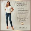 Angels Forever Young Curvy Cropped Jeans for Women, Denim with Contour Waistband - Standard and Plus Size - Stone, 8 US view 4