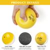 Cyfie Heavy Weighted Baseball/Softball for Hitting, Heavy Balls for Hitting, Batting Training, Pitching Practice and Throwing, plyo balls, plyo baseball, softball pitching training aids 6-Pack-Yellow view 4