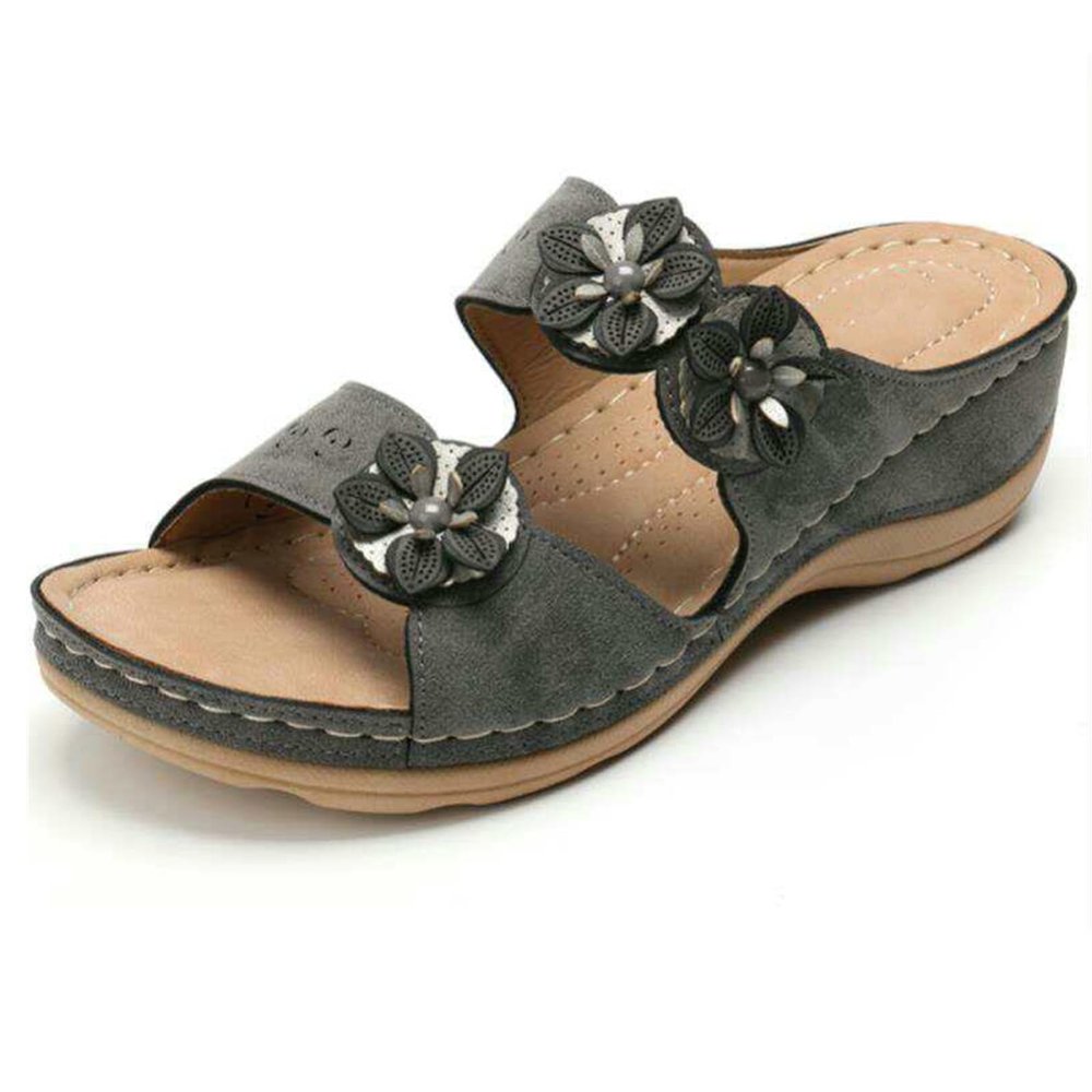 Ladmiple Sandals Women Comfortable Walking Orthopedic Sandals for Women Arch Support Slides Slippers for Plantar Fasciitis Extremely Comfort Dressy Summer Orthotic Flip Flops