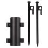 Heavy Duty Tent Stakes, Multiuse Metal Tent Stakes Lightweight, Portable Tent Pegs with Rod Holder,Outdoor Camping Pegs for Tent Tarp Canopy view 1