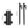 Heavy Duty Tent Stakes, Multiuse Metal Tent Stakes Lightweight, Portable Tent Pegs with Rod Holder,Outdoor Camping Pegs for Tent Tarp Canopy view 2