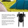 Heavy Duty Tent Stakes, Multiuse Metal Tent Stakes Lightweight, Portable Tent Pegs with Rod Holder,Outdoor Camping Pegs for Tent Tarp Canopy view 4
