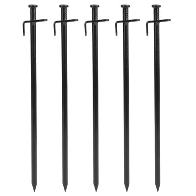 Tyenaza 5Pcs Tent Stakes, Multiuse Heavy Duty Steel Tent Stakes,Outdoor Camping Windproof Professional Ground Stakes for Outdoor Camping Canopy and tarp(30cm)