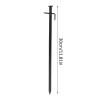Tyenaza 5Pcs Tent Stakes, Multiuse Heavy Duty Steel Tent Stakes,Outdoor Camping Windproof Professional Ground Stakes for Outdoor Camping Canopy and tarp(30cm) view 2