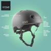 TSG Meta Skate & Bike Helmet w/Dial Fit System | for Cycling, BMX, Skateboarding, Rollerblading, Roller Derby, E-Boarding, E-Skating, Longboarding, Satin Golf Green, S/M view 3