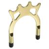 PATIKIL Billiard Bridge Head, High Fork Pool Cue Stick Bridge Screw-On Metal Billiard Accessories with Rubber Sleeves for Pool Table, Gold Tone view 1