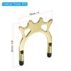 PATIKIL Billiard Bridge Head, High Fork Pool Cue Stick Bridge Screw-On Metal Billiard Accessories with Rubber Sleeves for Pool Table, Gold Tone view 2