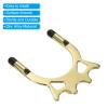 PATIKIL Billiard Bridge Head, High Fork Pool Cue Stick Bridge Screw-On Metal Billiard Accessories with Rubber Sleeves for Pool Table, Gold Tone view 4