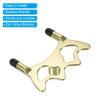 PATIKIL Billiard Bridge Head, Low Fork Pool Cue Stick Bridge Screw-On Metal Billiard Accessories with Rubber Sleeves for Pool Table, Gold Tone view 4