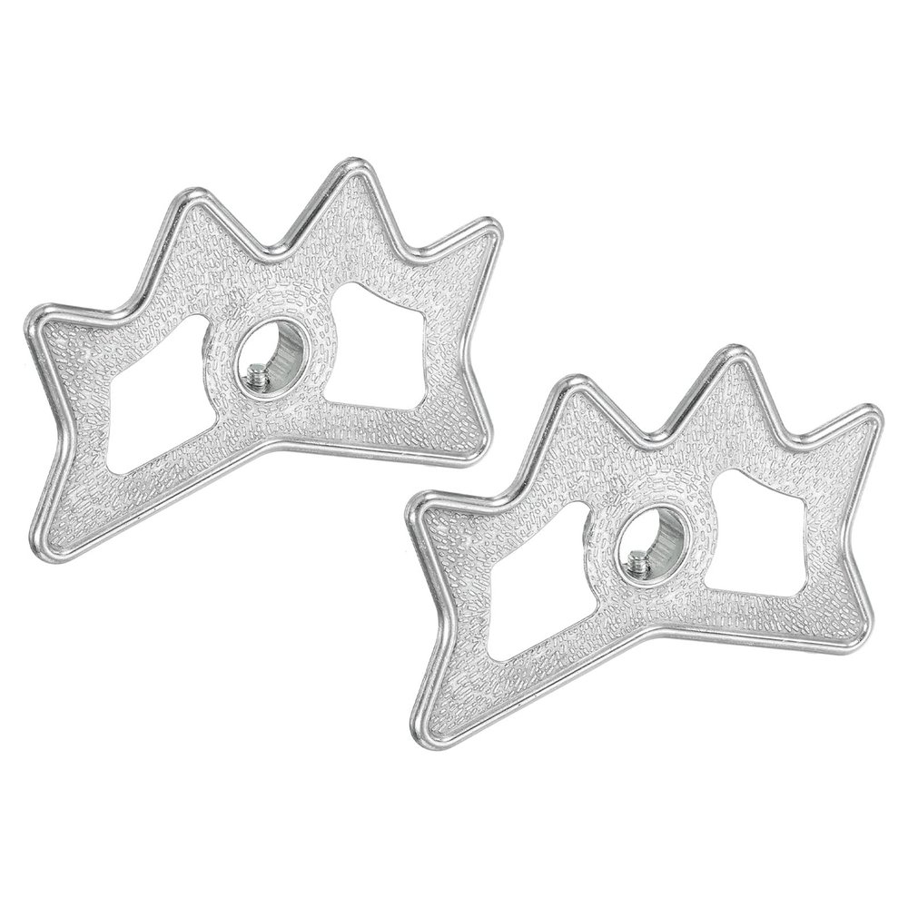 PATIKIL Billiard Bridge Head, 2 Pack Aluminum Alloy Pool Billiard Cue Stick Bridge Plug-in Billiard Accessories for Pool Table, Silver Tone