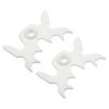 PATIKIL Billiard Bridge Head, 2 Pack Plastic Pool Billiard Cue Stick Bridge Plug-in Multifunction Billiard Accessories for Pool Table, White view 1