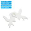 PATIKIL Billiard Bridge Head, 2 Pack Plastic Pool Billiard Cue Stick Bridge Plug-in Multifunction Billiard Accessories for Pool Table, White view 4