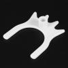 PATIKIL Billiard Bridge Head, Plastic Pool Cue Stick High Bridge Head Slide-in Replaceable Cue Accessories for Pool Table, White view 3