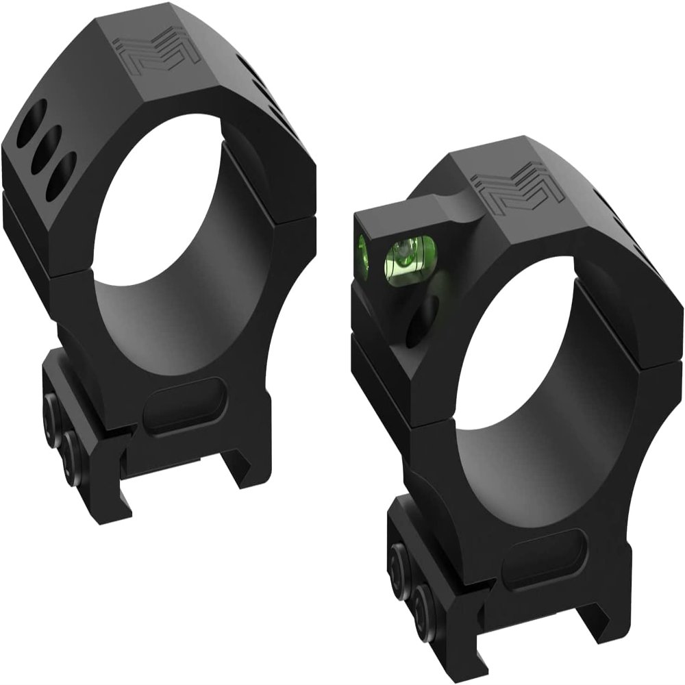 Monstrum Next Level Scope Rings with Integrated Level Bubble and Anti-Recoil Lugs | 34 mm Diameter | 1.00 Center Height