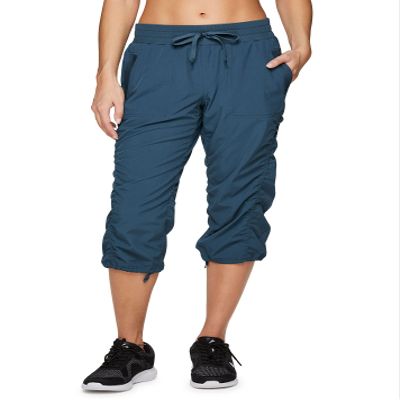 RBX Active Capri Pants for Women Joggers Stretch Lightweight Womens Casual Pant Vista Teal XL