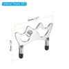 PATIKIL Billiard Bridge Head, Low Fork Pool Cue Stick Bridge Screw-On Metal Billiard Accessories with Rubber Sleeves for Pool Table, Silver Tone view 2