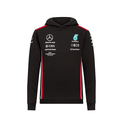 Mercedes AMG Petronas Formula One Team - Kids 2023 Team Hoodie - Black - Size: XXS (5/6 Years)
