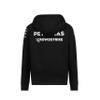 Mercedes AMG Petronas Formula One Team - Kids 2023 Team Hoodie - Black - Size: XXS (5/6 Years) view 2