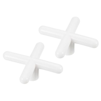 PATIKIL Billiard Bridge Head, 2 Pack Plastic Cross Pool Cue Stick Bridge Head Slide-in Replaceable Cue Accessories for Pool Table, White