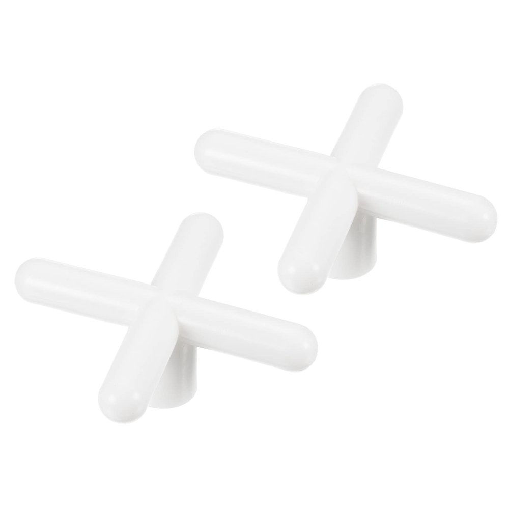 PATIKIL Billiard Bridge Head, 2 Pack Plastic Cross Pool Cue Stick Bridge Head Slide-in Replaceable Cue Accessories for Pool Table, White