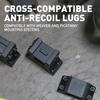 Monstrum Next Level Scope Rings with Integrated Level Bubble and Anti-Recoil Lugs | 1 inch Diameter | 1.35 Center Height view 4