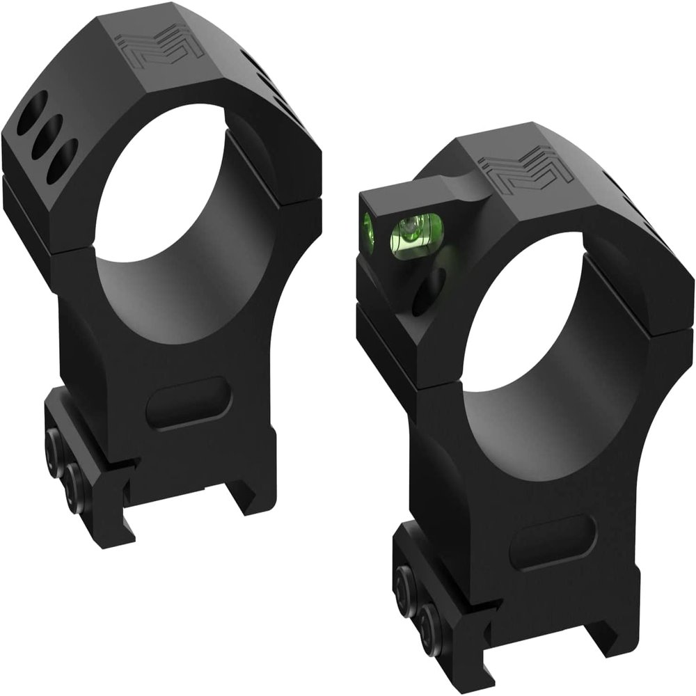 Monstrum Next Level Scope Rings with Integrated Level Bubble and Anti-Recoil Lugs | 34 mm Diameter | 1.40 Center Height