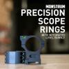 Monstrum Next Level Scope Rings with Integrated Level Bubble and Anti-Recoil Lugs | 34 mm Diameter | 1.40 Center Height view 2